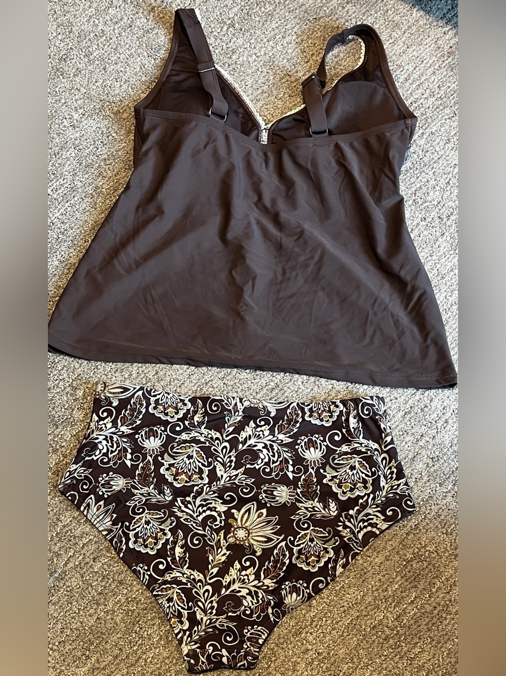 Aleumdr Tankini Swimsuits Tummy Control Two Piece M 1166/bb3 - Picture 11 of 11